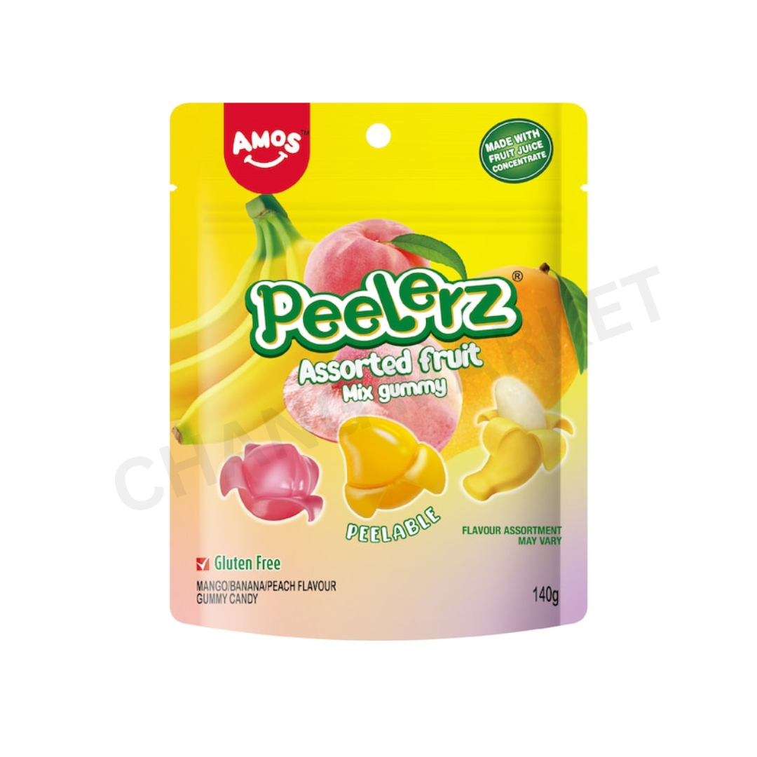 Amos Peelers Assorted Fruit 140g