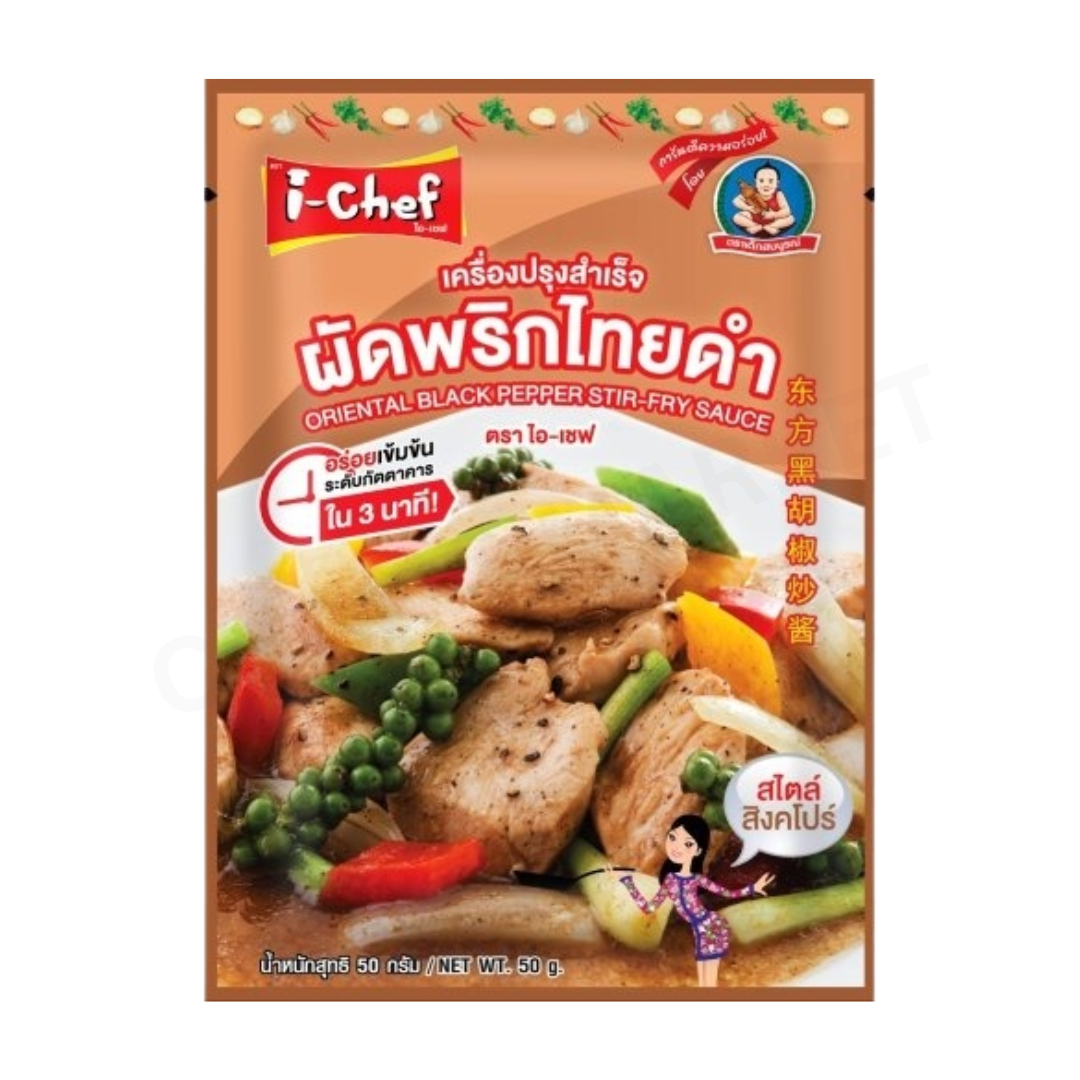 I-CHEF Oriental Black Pepper Stir-Fry Sauce 50g