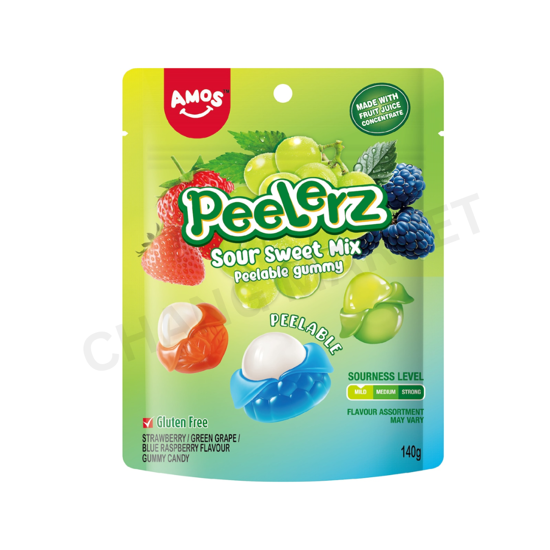 Amos Peelers Sour Sweet Mix 140g