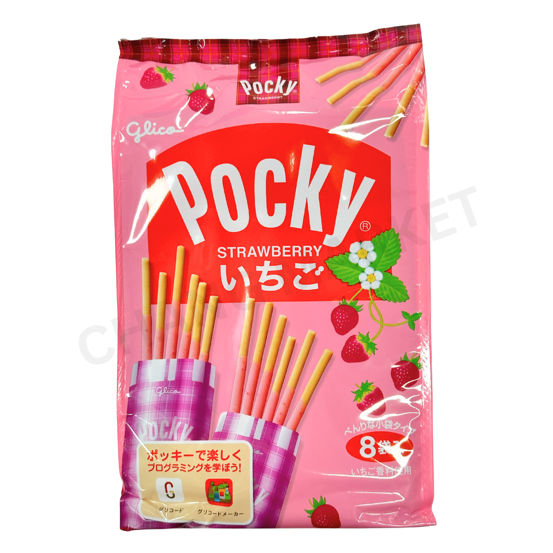 GLICO Pocky Strawberry Family Pack 130g