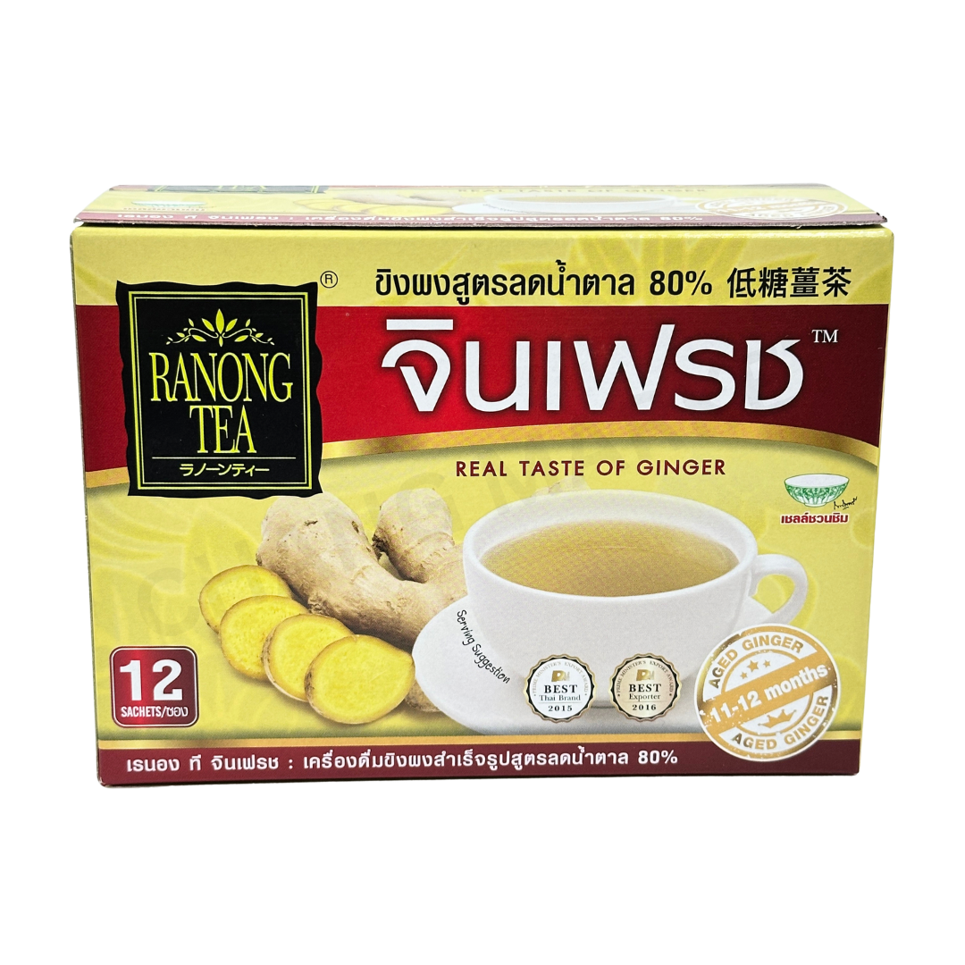 RANONG TEA GINGER LESS SUGAR 60G