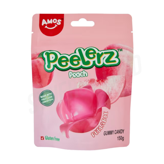Amos Peelers Gummy Peach 150g