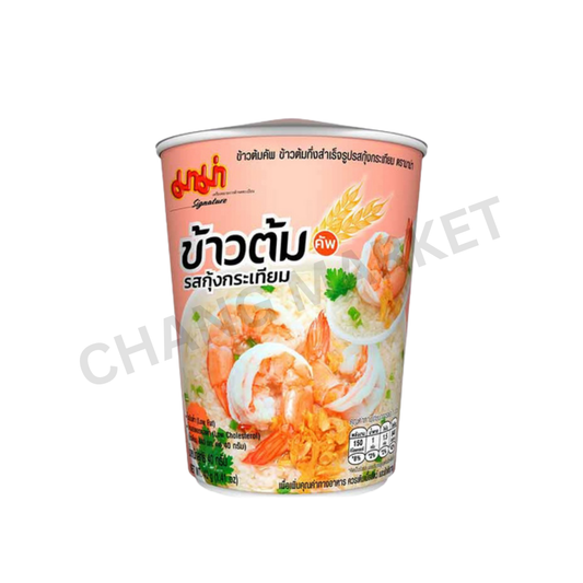 MAMA Cup Instant Rice Soup Garlic Shrimp Flavour 40g