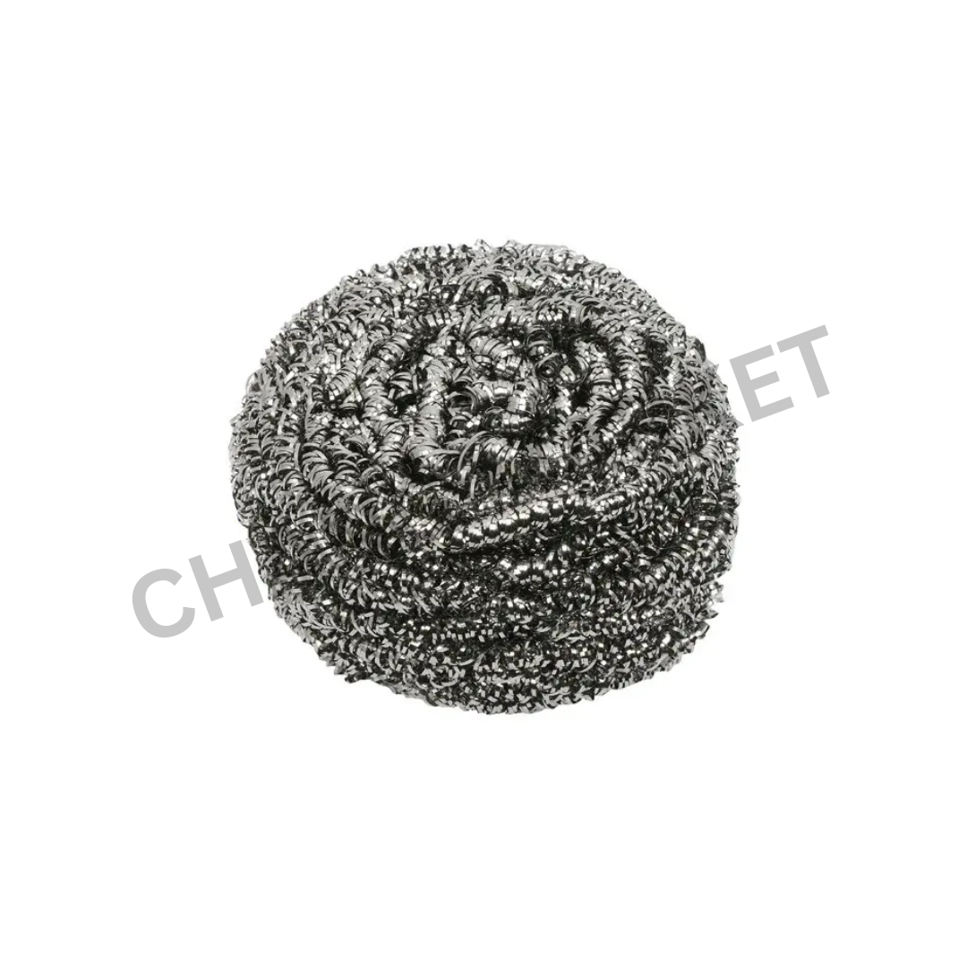 Heavy-Duty Stainless Steel Scourers Silver 50g