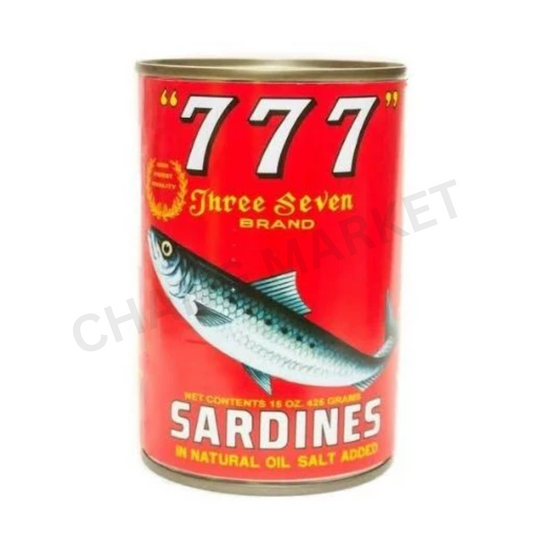 777 Sardines in Natural Oil Salt 425g