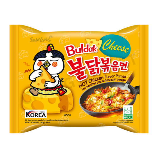 BULDAK Stir-Fried Instant Noodles Cheese Hot Chicken Flavor Ramen 140g