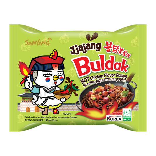 BULDAK Stir-Fried Instant Noodles Jjajang Hot Chicken Flavor Ramen 140g