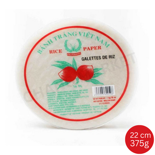 FRATERNITY RICE PAPER 22CM 375G