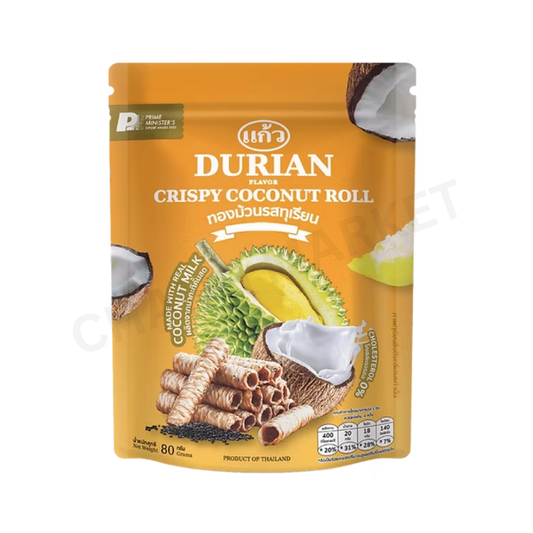 KAEW CRISPY ROLLS DURIAN 100G