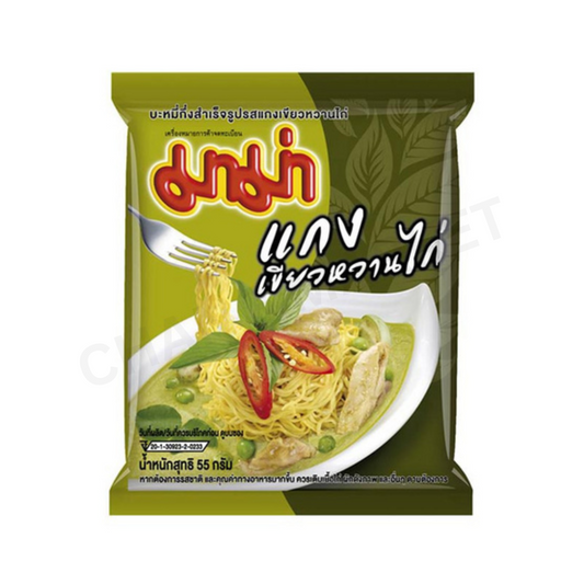MAMA Instant Noodles Chicken Green Curry Flavour 55g
