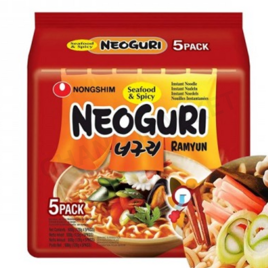 NONGSHIM Neoguri Seafood & Spicy Flavour 120g x 5 Packs