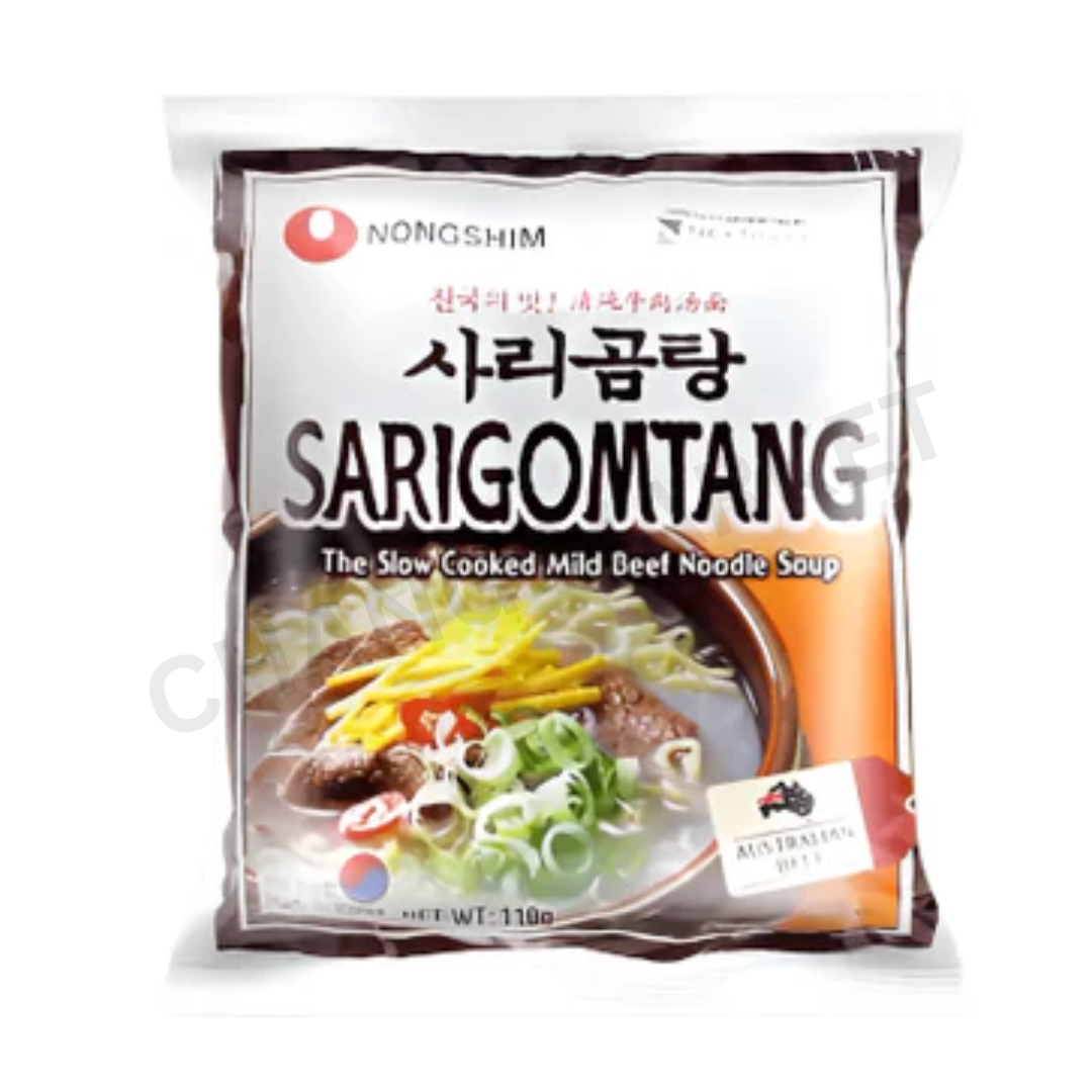 NONGSHIM Sarigomtang Slow Cooked Mild Beef Noodle Soup Flavour 110g