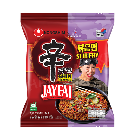 NONGSHIM Shin Ramyun x JayFai Tom Yum Stir-Fry Flavour 130g
