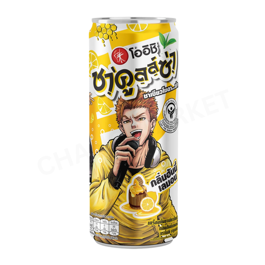 OISHI Canned Sparkling Honey Lemon Green Tea 320ml