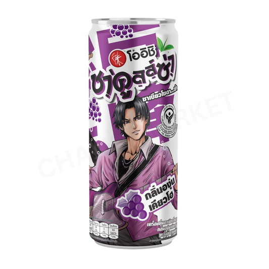 OISHI Canned Sparkling Kyoho Grape Green Tea 320ml