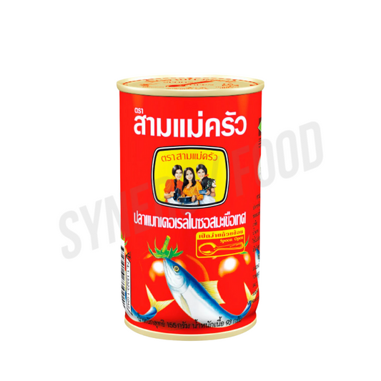 THREE LADY Sardines In Tomato Sauce 155g