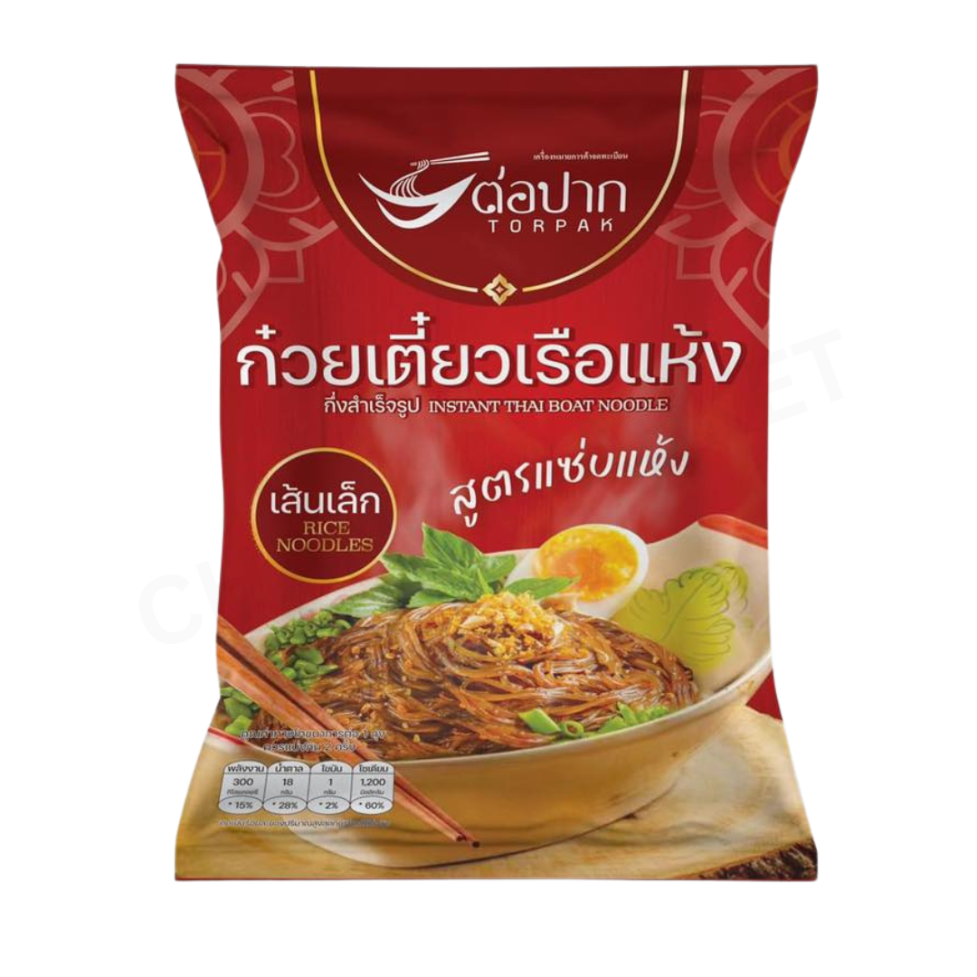 Torpak Instant Thai Boat Noodle Dried Rice Noodles 110g