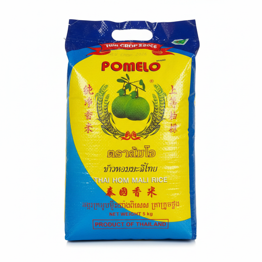 Pomelo Brand Thai Hom Mali Rice – White Background 1:1